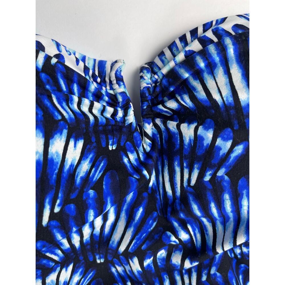 Tommy Bahama women’s size 12 Tideseashell Bandeau One-Piece Swimsuit New tie-dye - Picture 6 of 11